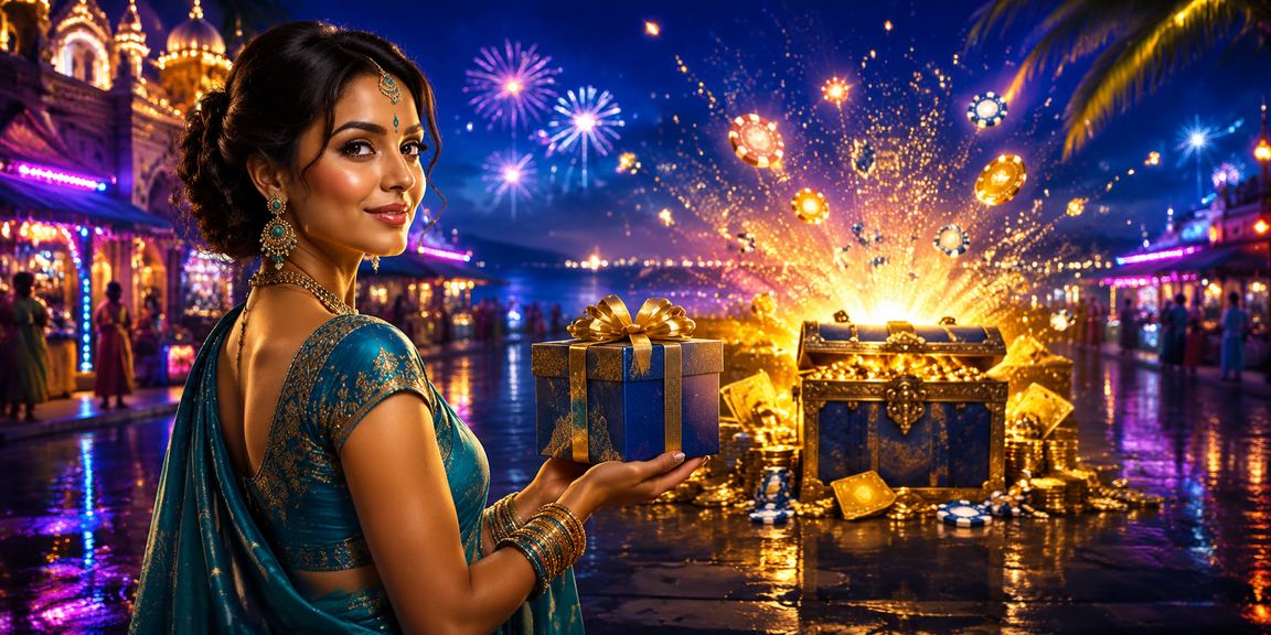 Bright Indian woman using mobile payments for gaming