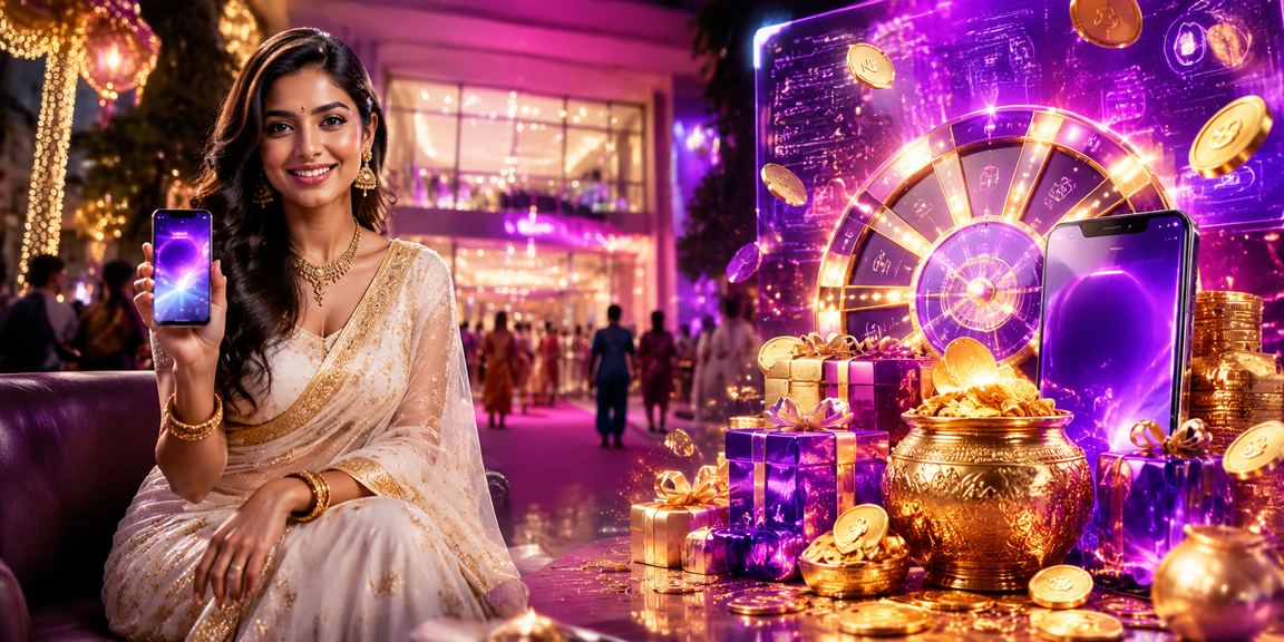 Indian woman preparing payment for online game
