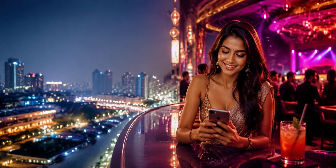 Cricket fan placing live bets on mobile device in Pune